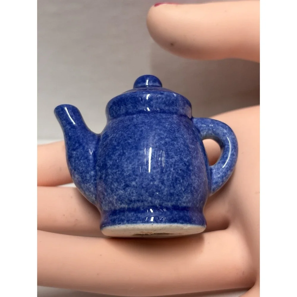 Enesco Tea Pot and jar with handle Cs‎ mini set of 2
